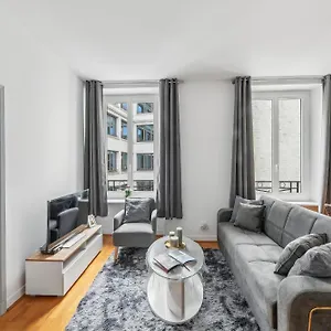 Daire Galeries Lafayette Haussmann - 1br - Cityapartmentstay 
